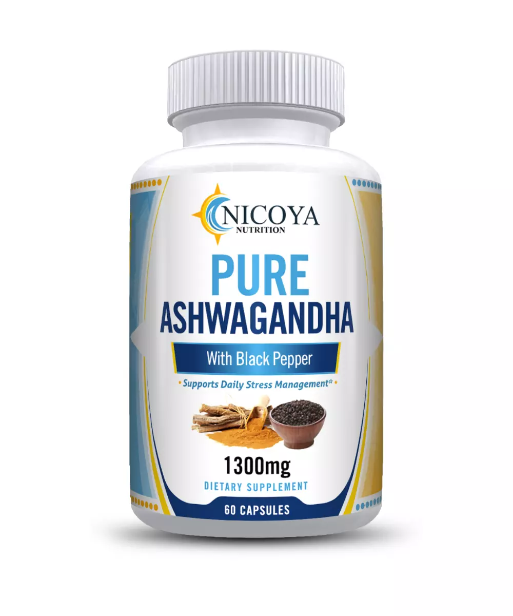 Bottle of Ashwagandha Supplement for Stress & Calm Support – 1300mg, 60ct to support health and wellness