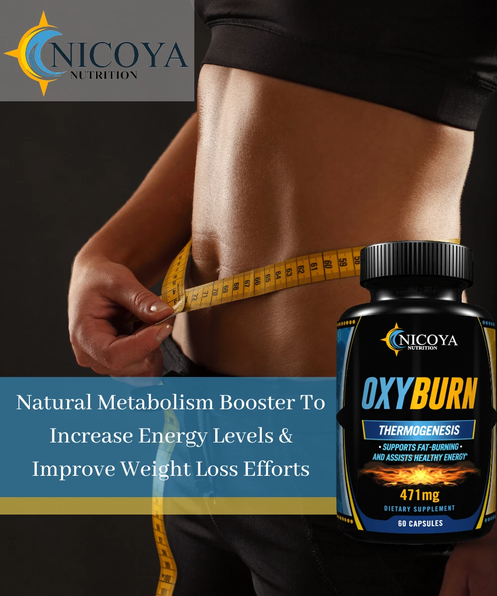 Bottle of Thermogenic OXY BURN Supplement for Weight Loss & Energy Support to support health and wellness