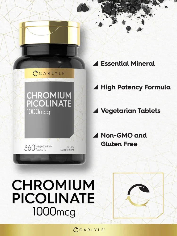Bottle of Ultra Chromium Picolinate 1000mcg to support health and wellness