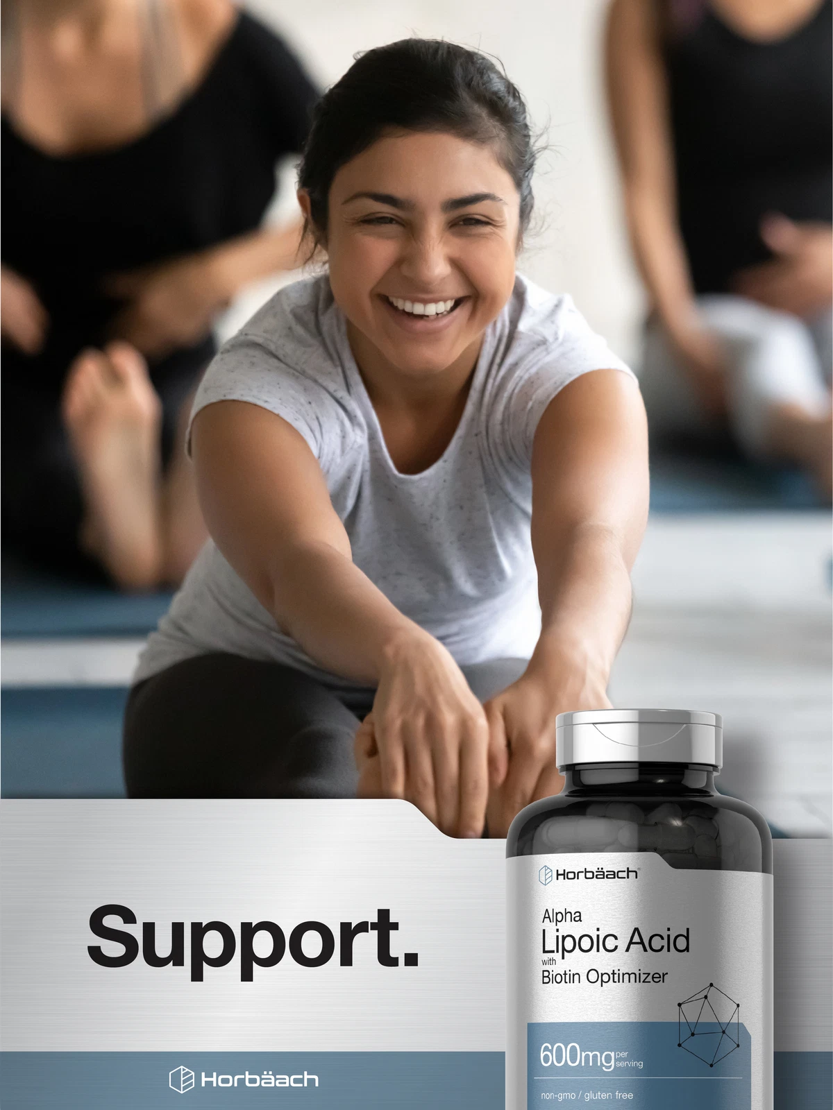 Bottle of Alpha Lipoic Acid 600mg to support health and wellness