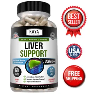 Bottle of Liver Support 60ct with milk thistle, liver detox & repair to support health and wellness