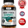 Bottle of Omega-3 Fish Oil Gummies with omega-3, heart & joint support to support health and wellness