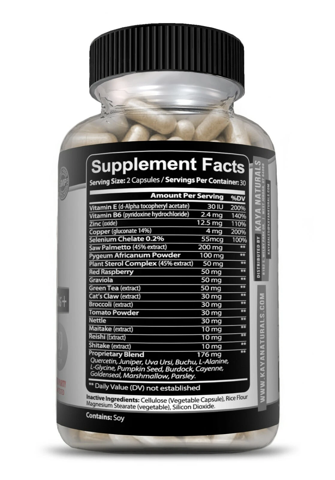 Bottle of Prostate Support 2 Pack 60ct with saw palmetto, prostate health support to support health and wellness