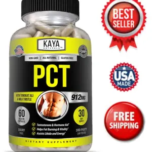 Bottle of Testosterone & Liver Support with testosterone, hormone & liver health to support health and wellness