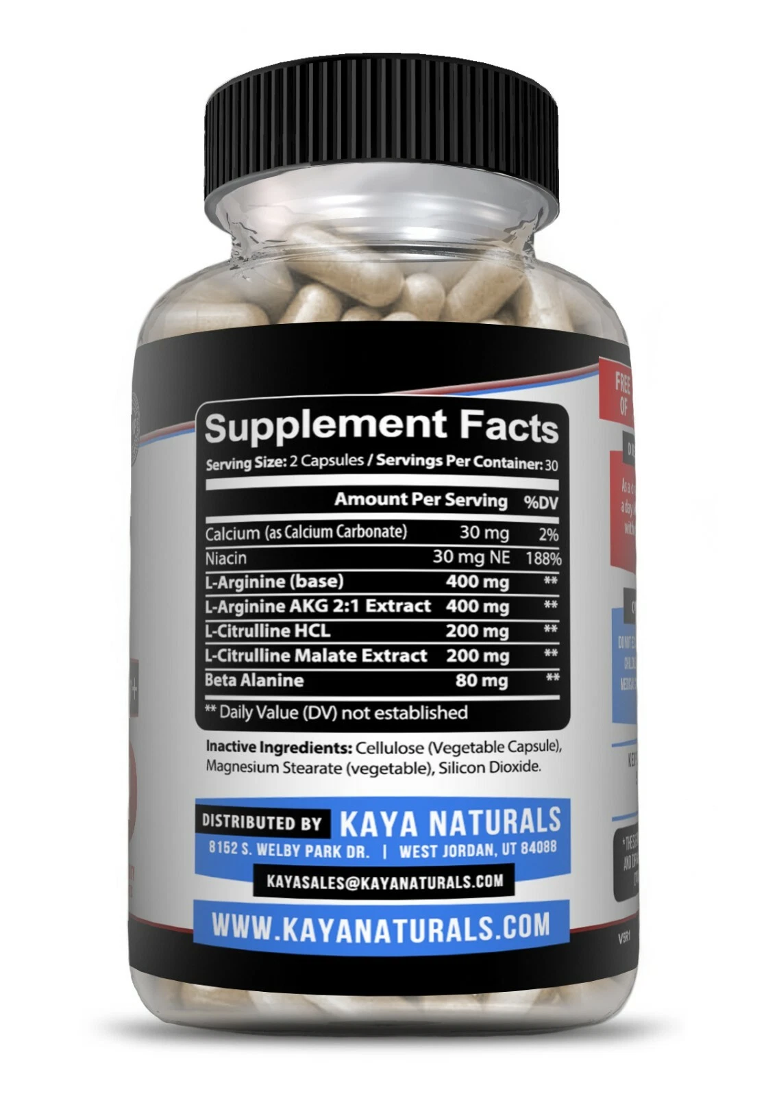 Bottle of L-Arginine 2 Pack 60ct with l-arginine, nitric oxide & libido support to support health and wellness