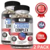 Bottle of L-Arginine 2 Pack 60ct with l-arginine, nitric oxide & libido support to support health and wellness