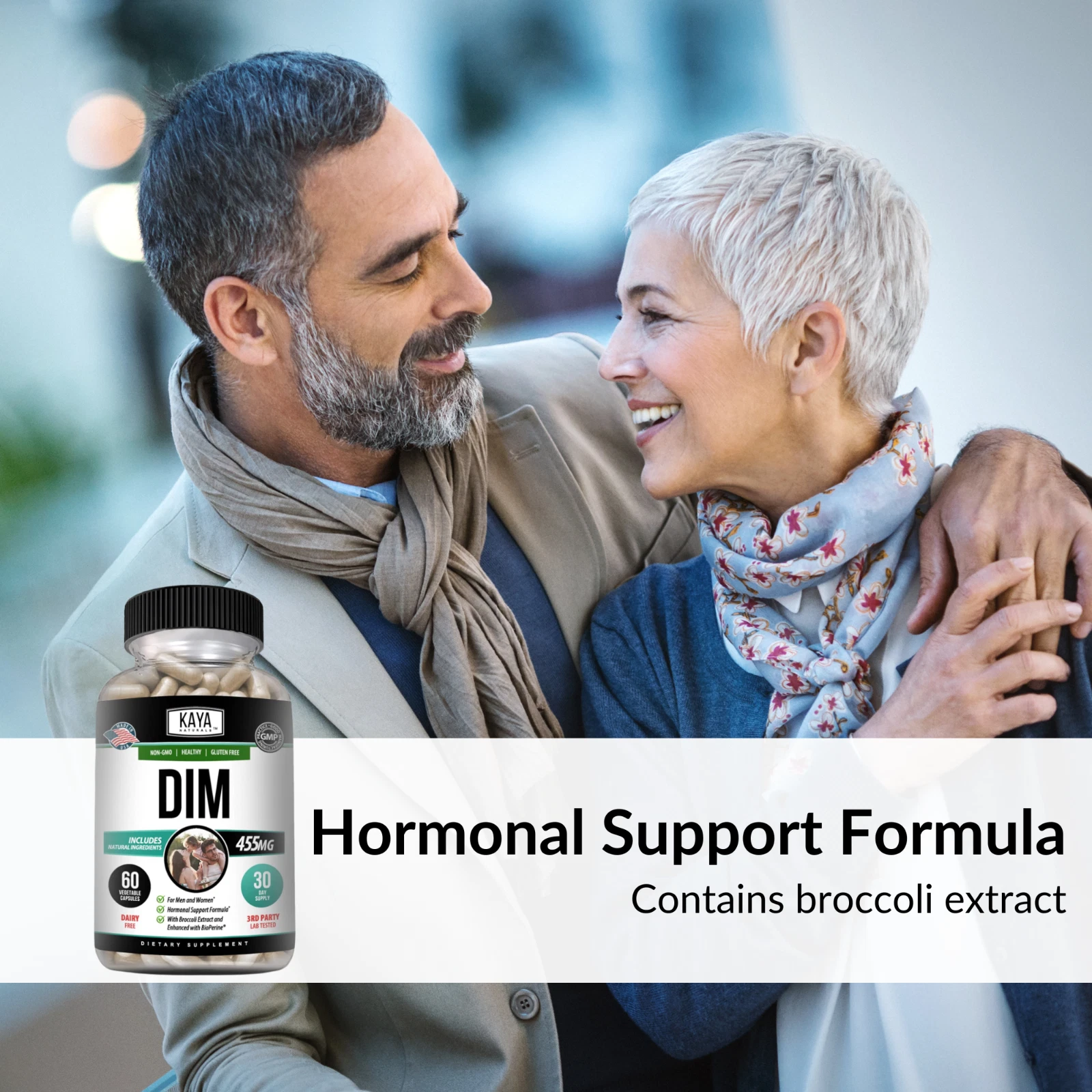 Image of DIM Ultra Supplement for Hormone & Health Support – 60 Capsules with Bioperine