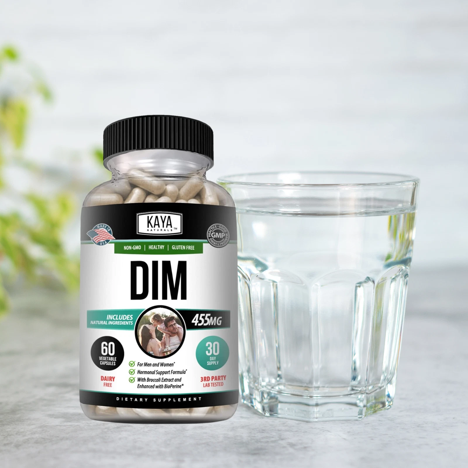 Image of DIM Ultra Supplement for Hormone & Health Support – 60 Capsules with Bioperine