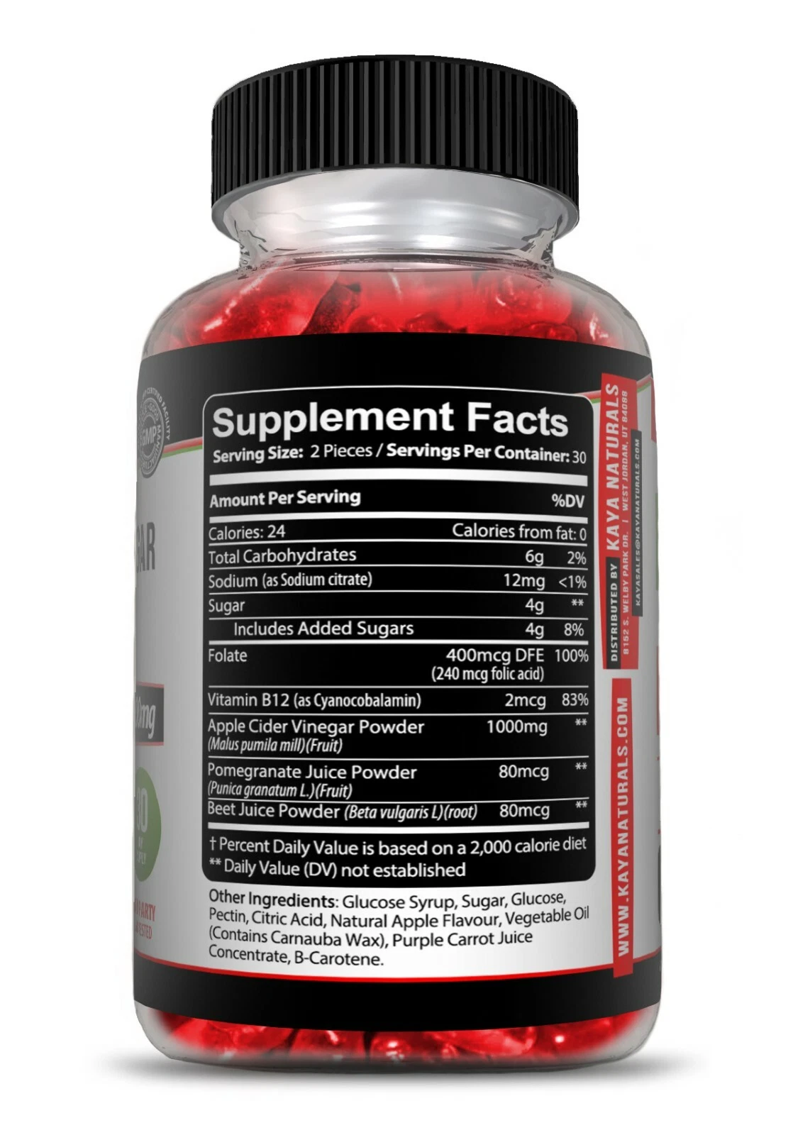 Image of Apple Cider Vinegar Gummies for Weight Loss & Detox Support – 60ct, 1000mg