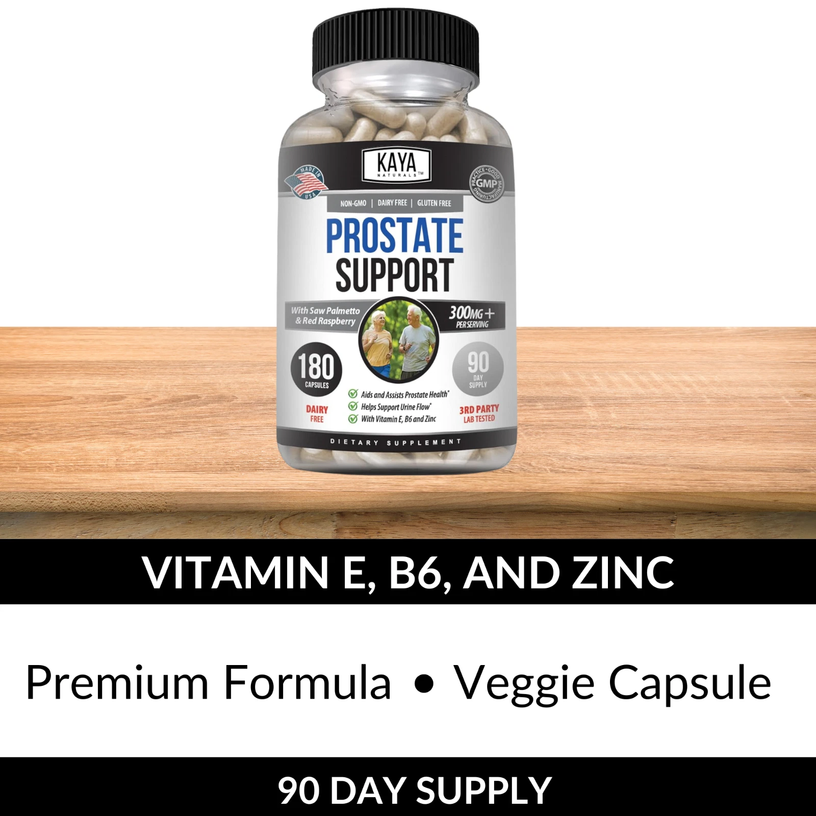 Image of Saw Palmetto Prostate Health Supplement – Bladder & DHT Support, 180 Capsules
