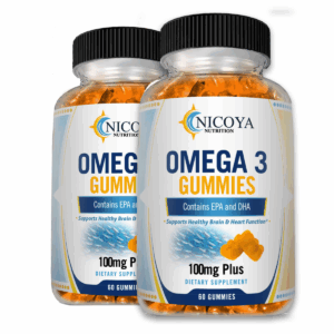 (2 Pack) Omega-3 Fish Oil Gummies for Joint & Heart Support – 100 MG+, 60ct